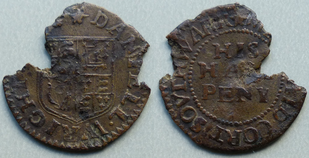Mermaid Court, Daniell Wright halfpenny token Mermaid Court, Daniell Wright halfpenny token